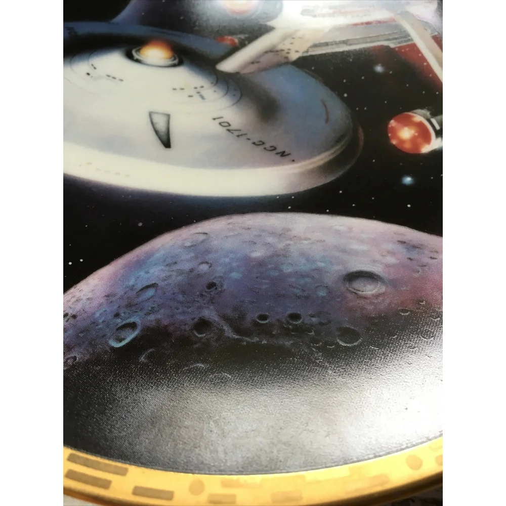 Vintage 1994 Star Trek USS Enterprise Hamilton Collector Plate COA